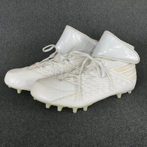adidas Freak High Iron Skin White Plastic Football Cleats High Top Men's US 13.5